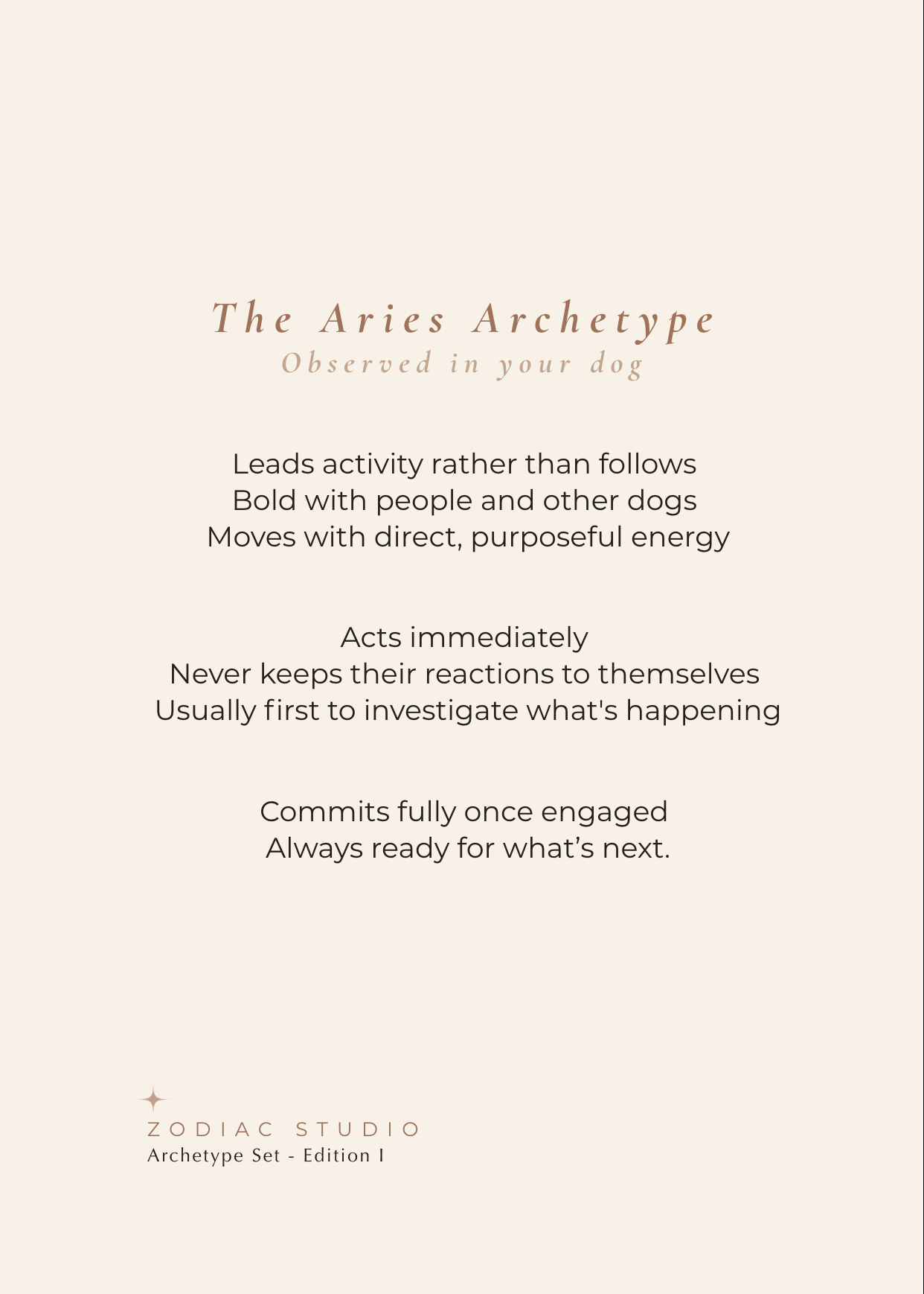 Aries Archetype Set - The Spark