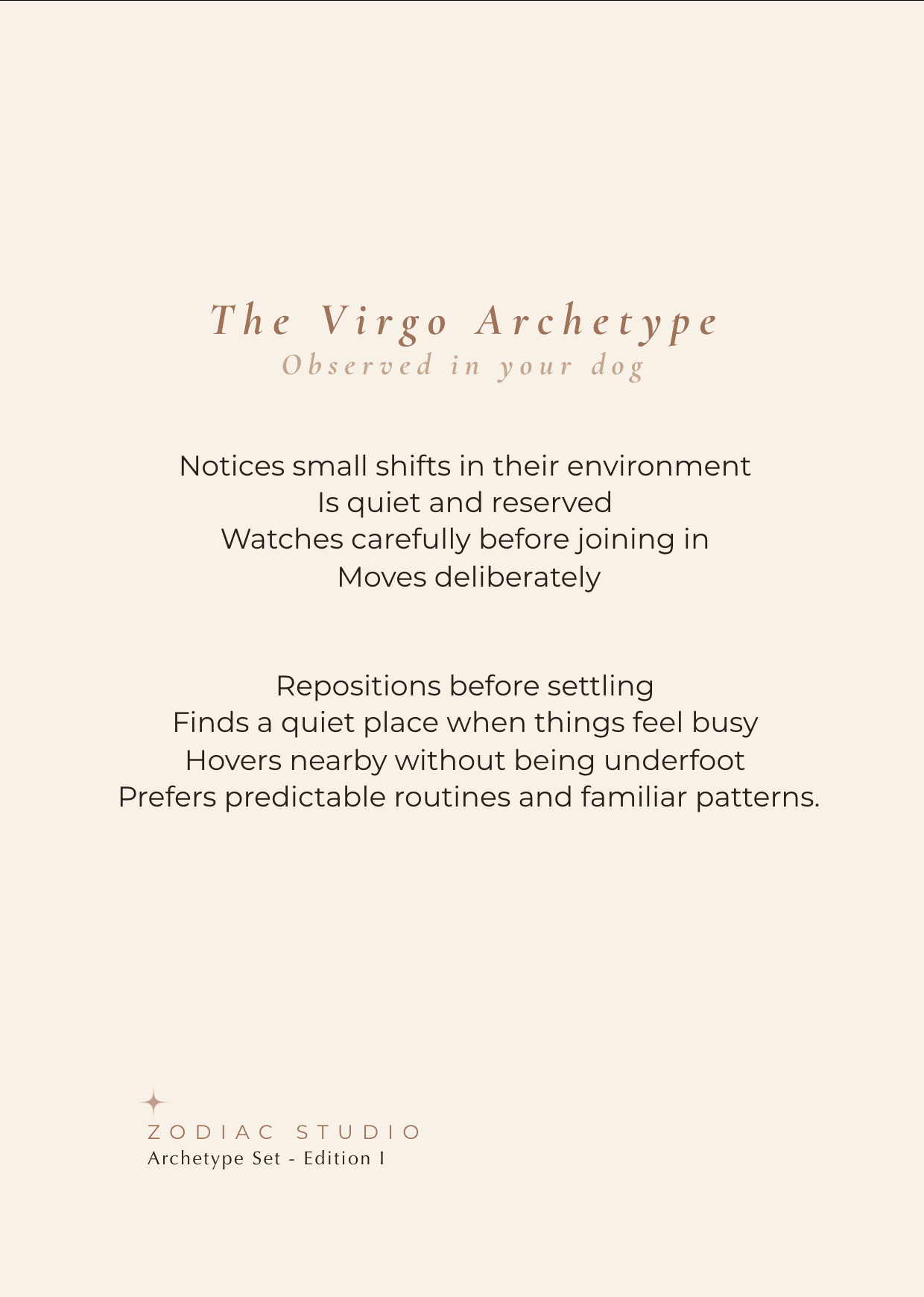 Virgo Archetype Set - The Order