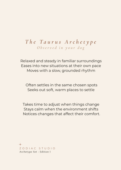 Taurus Archetype Set - The Ground