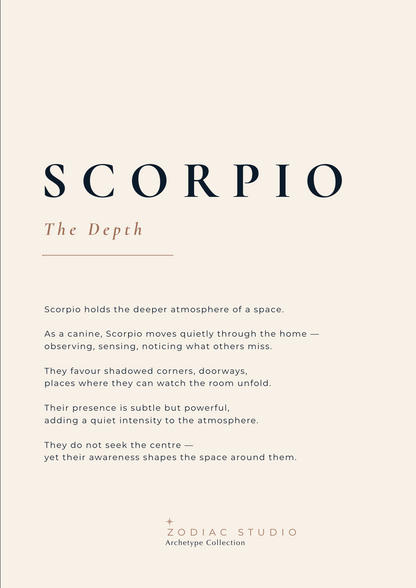 Scorpio zodiac print in Sand