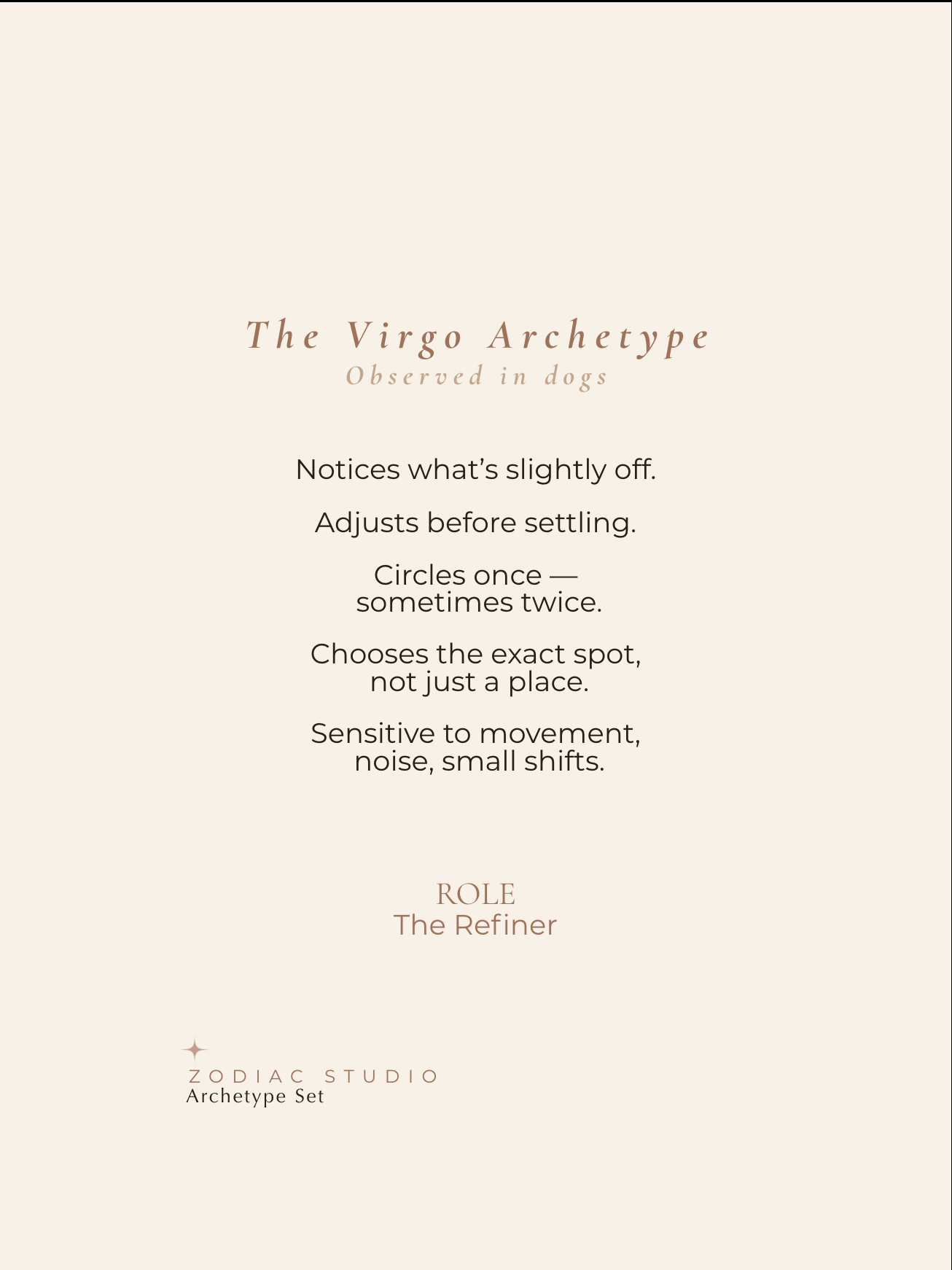 Virgo Archetype Set - The Order