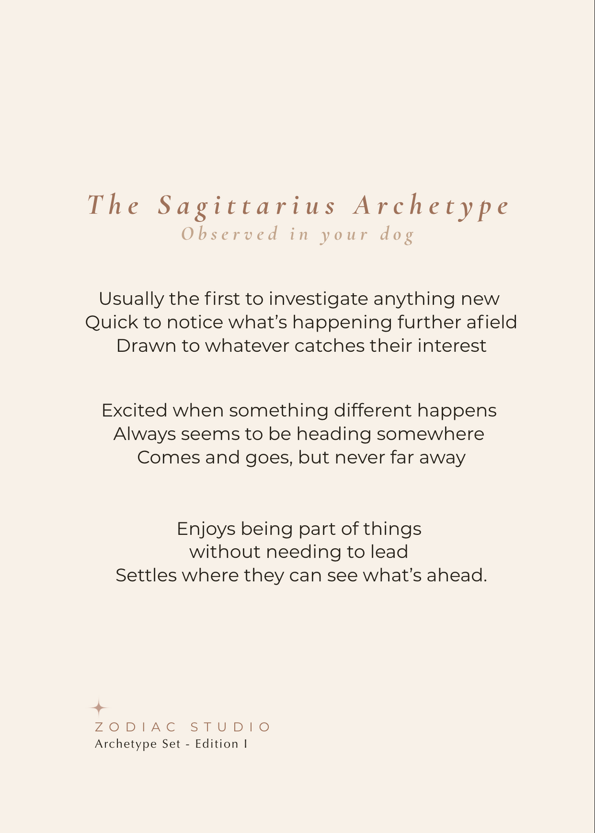 Sagittarius Archetype Set - The Horizon